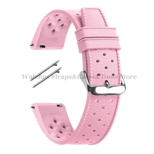 Tropical silicone watch strap - tropical,